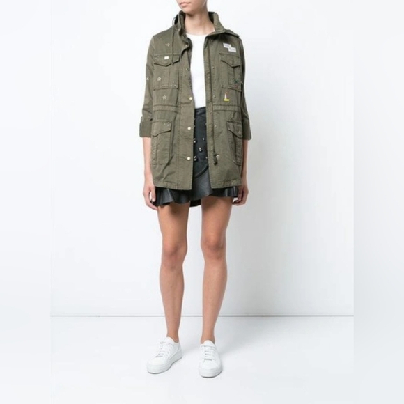 Joie Iban Patchwork Cotton Utility Jacket - Picture 2 of 10